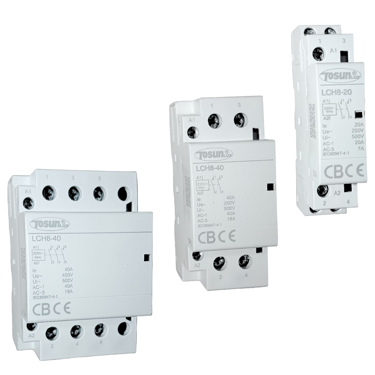 Contactores Modulares 2 , 3 . 4 Polos
